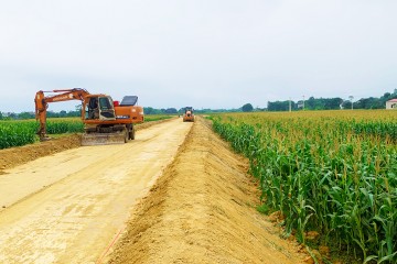 Construction progress updated in December 2022 – Road project from Xuan Hung commune connecting with road from Tho Xuan town to Lam Son – Sao Vang urban area, Tho Xuan district