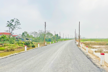 Construction progress updated in April 2023 – Road project from Xuan Hung commune connecting with road from Tho Xuan town to Lam Son – Sao Vang urban area, Tho Xuan district