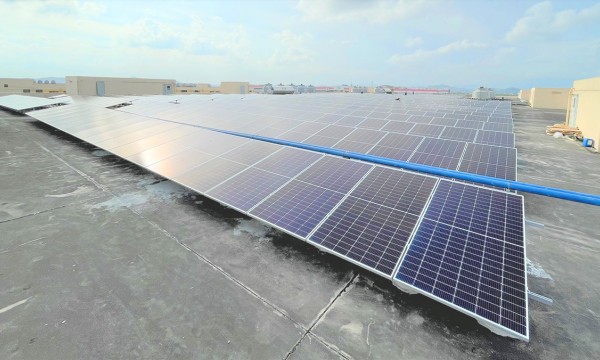 Rooftop solar power system project