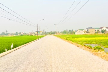 Construction progress updated in May 2023 - Project of renovating and upgrading rescue road in Truong Xuan commune to left dike of Chu River, Tho Xuan district, Thanh Hoa province