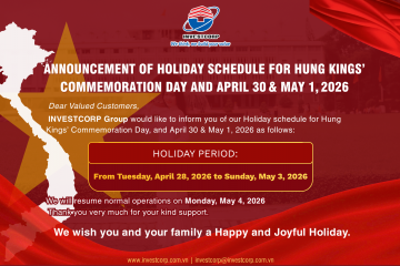 Announcement of Holiday schedule for Hung Kings’ Commemoration Day and April 30 & May 1, 2026
