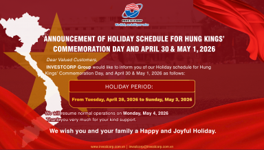 Announcement of Holiday schedule for Hung Kings’ Commemoration Day and April 30 & May 1, 2026