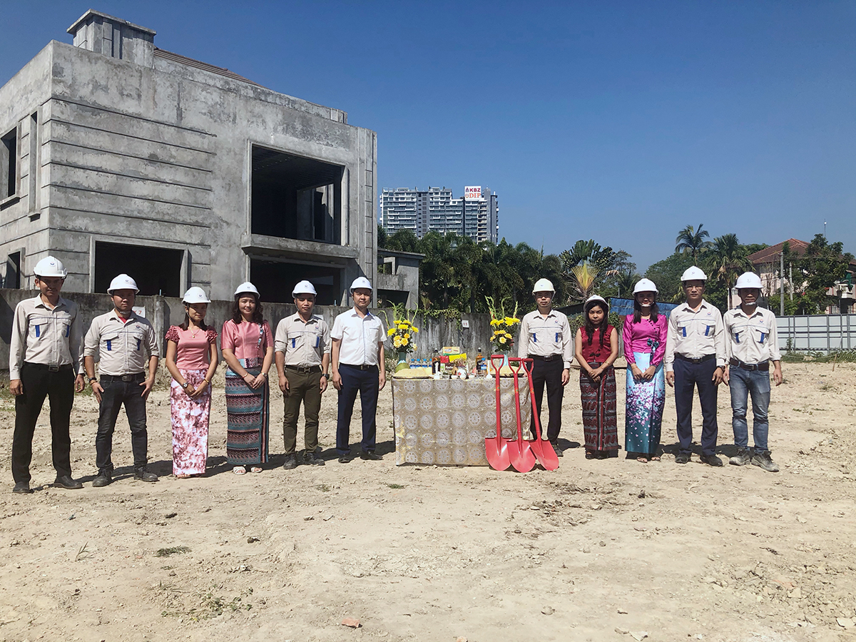 Groundbreaking ceremony of Myanmar Lakeside serviced apartment project